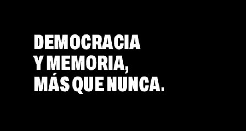 Democracia y memoria, m&aacute;s que nunca